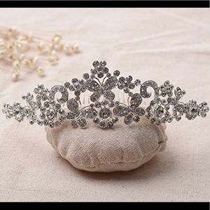 Butterfly Tiara Rhinestone Comb